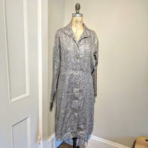 Jill McGowan Sequin Button Dress Luxury Designer L